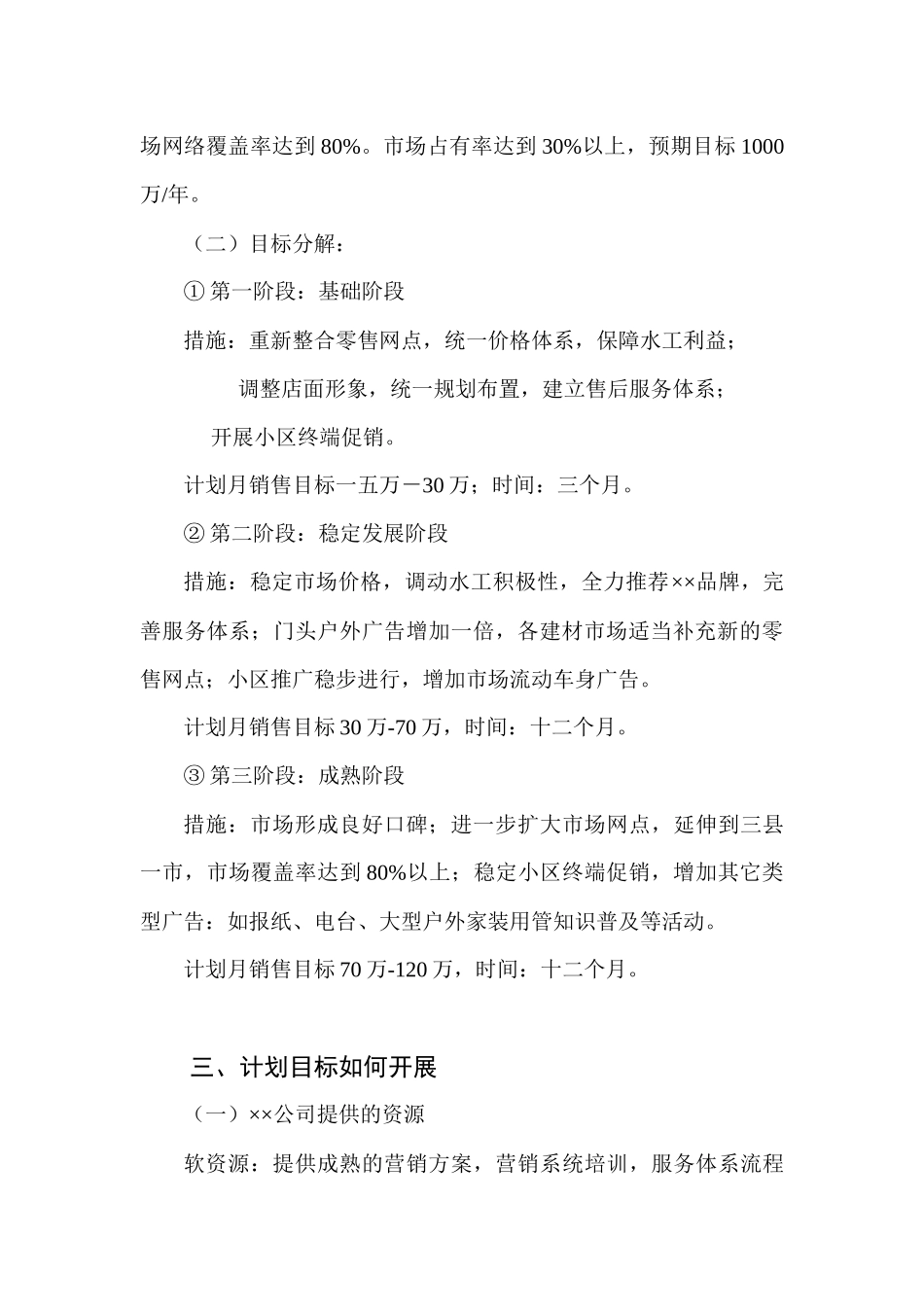 贵阳市分销市场操作方案_第3页