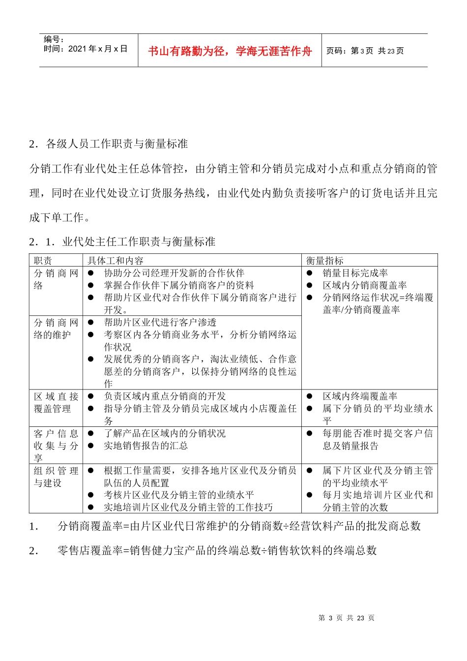 深度覆盖项目分销团队操作手册_第3页