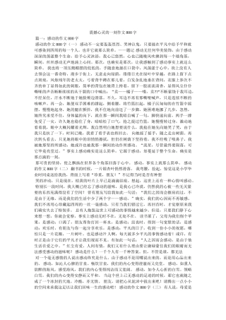 震撼心ۥ灵的一刻作文800字精选 