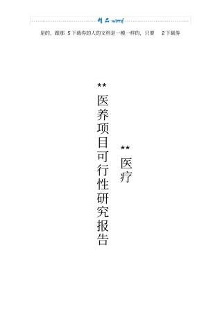 医养项目可行性报告83501