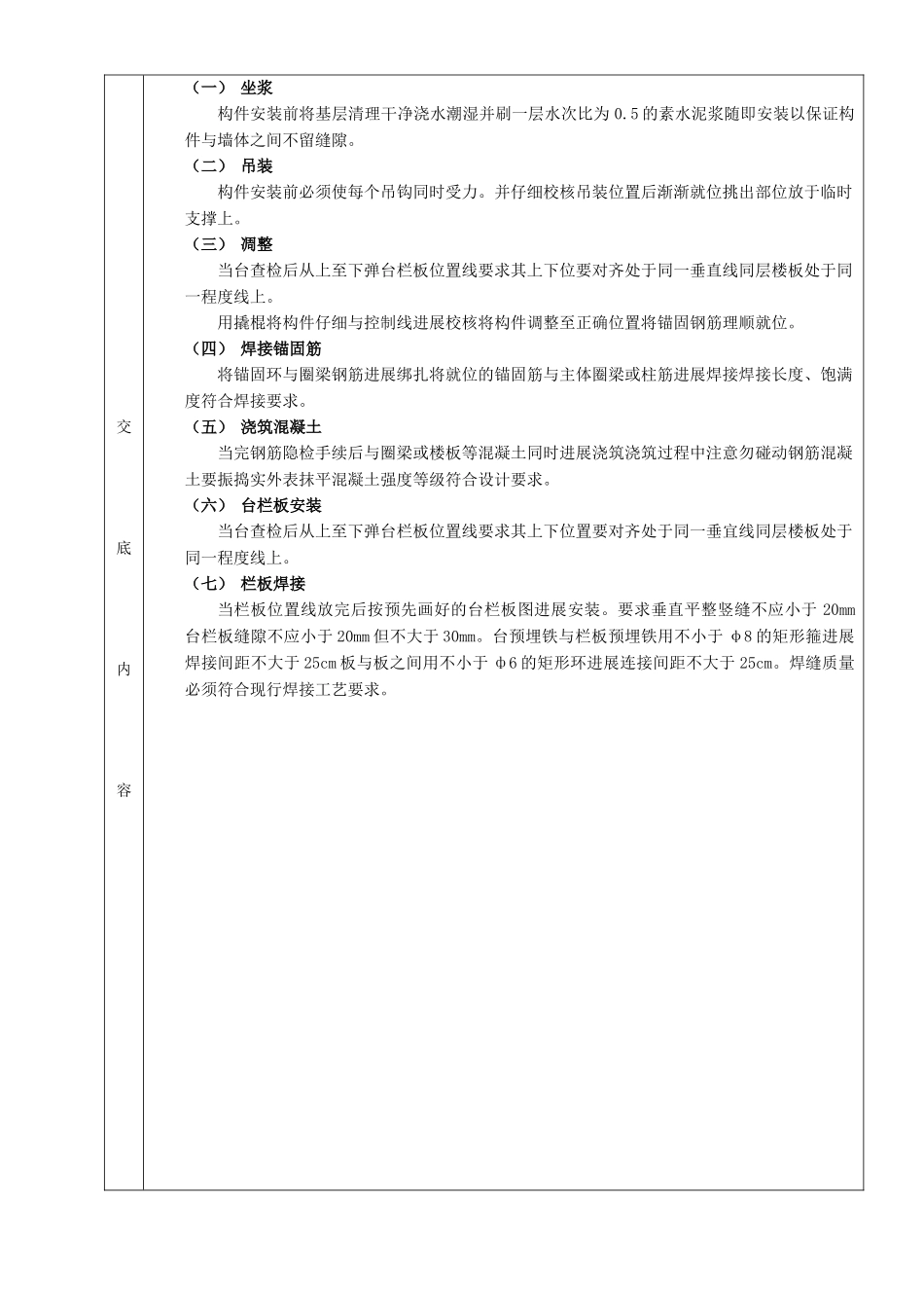 预制阳台栏板安装工程_第2页
