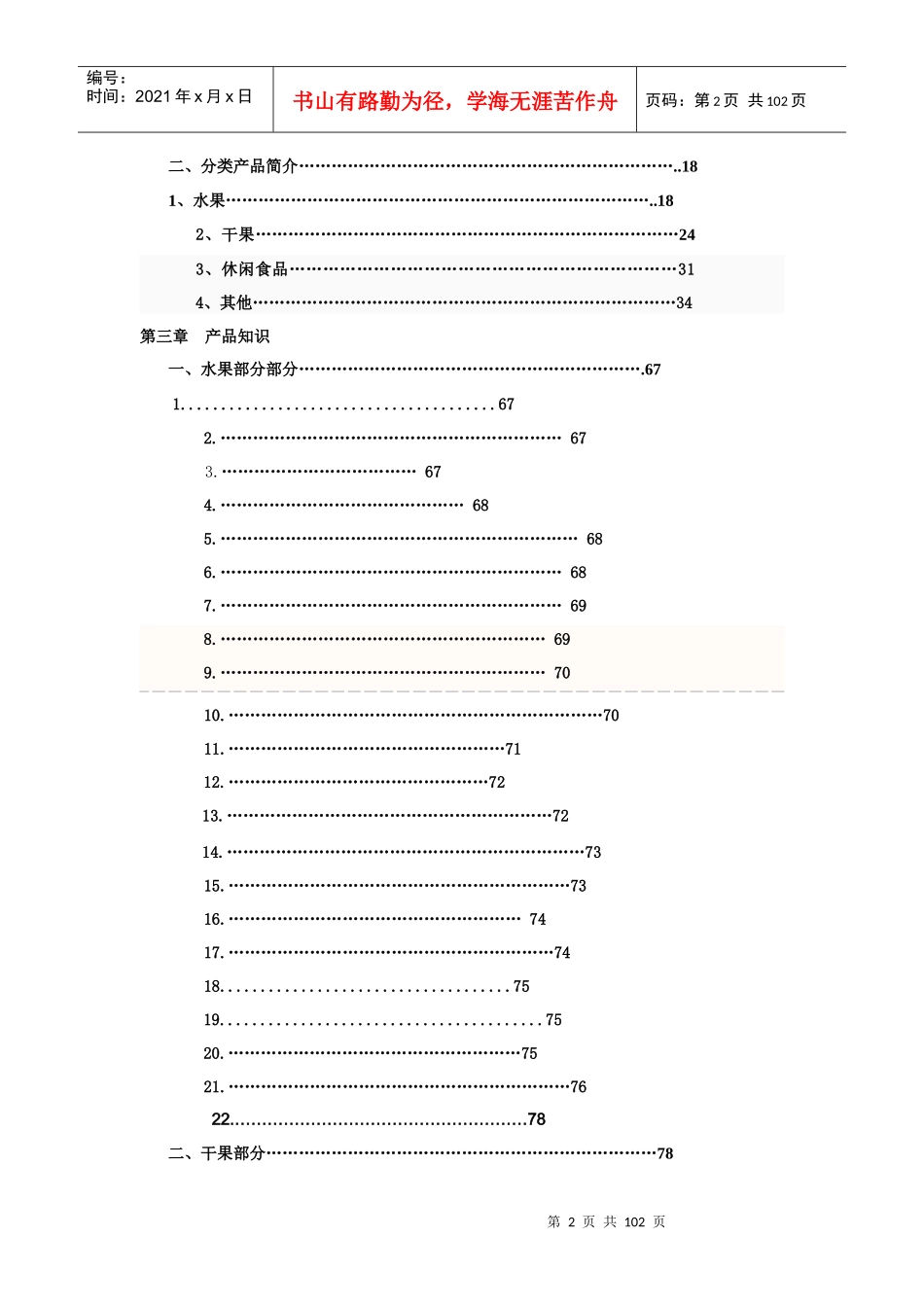 水果店加盟连锁店培训手册范本_第2页