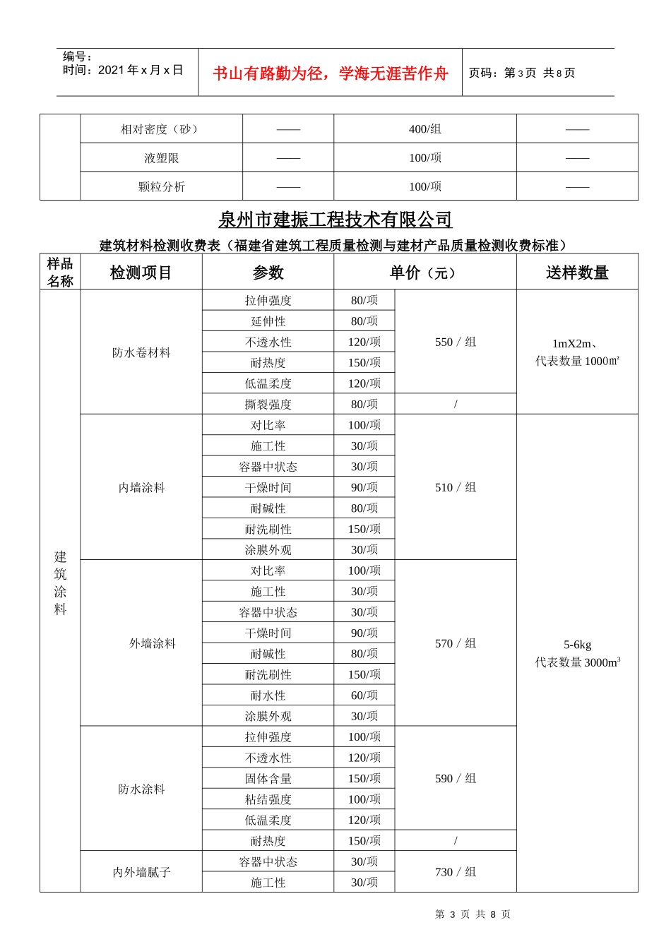 检测收费参考价格表doc1doc_第3页