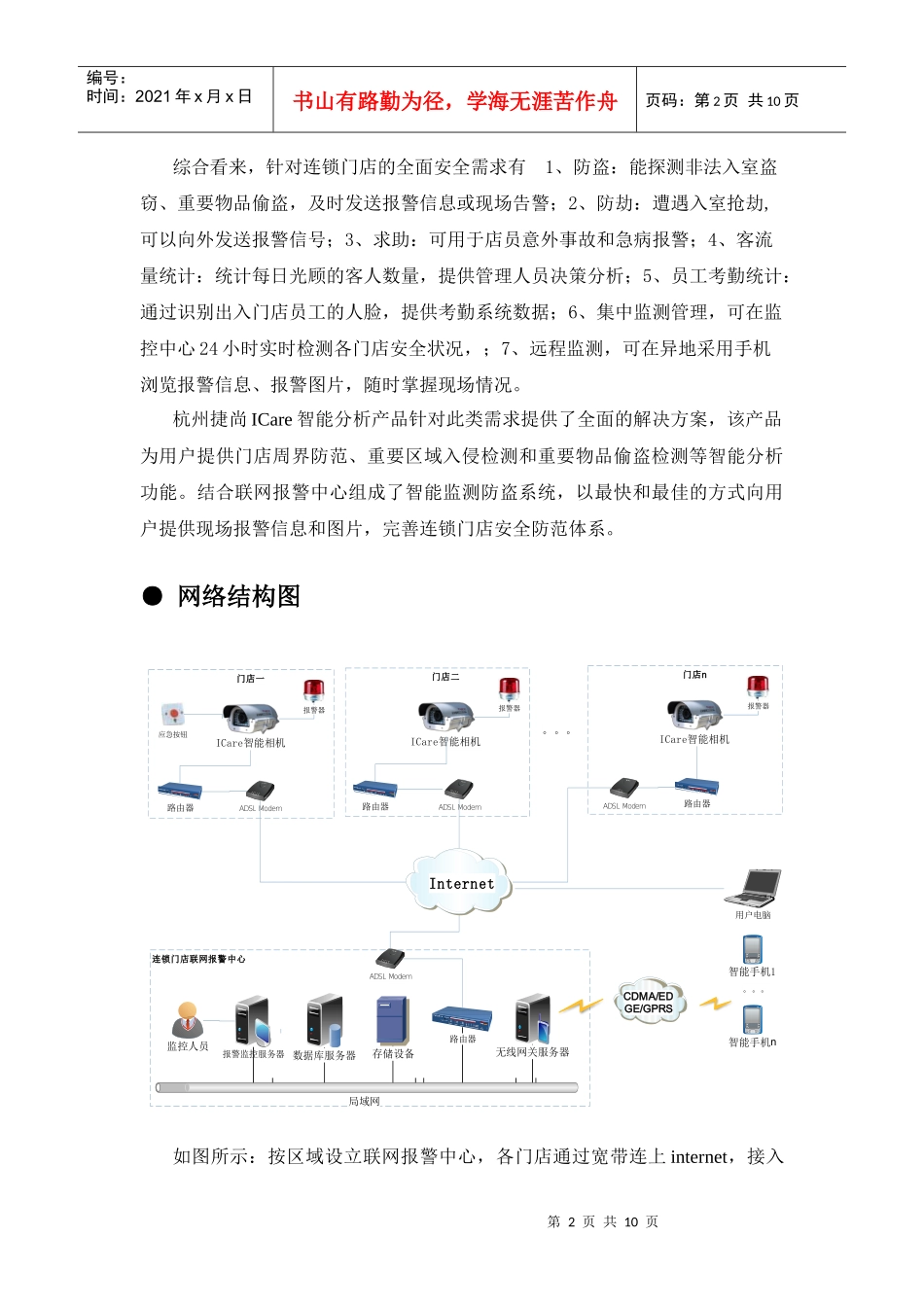 连锁门店智能监测防盗系统概述_第2页