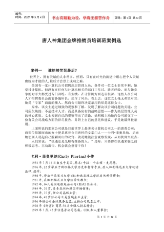 金牌推销员案例集