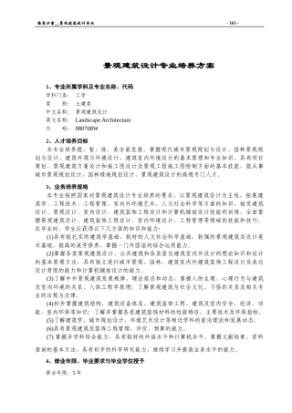 本科25——XXXX景观建筑设计专业培养方案3