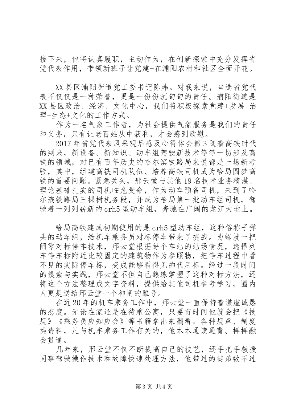 XX年省党代表风采观后感及心得体会_第3页