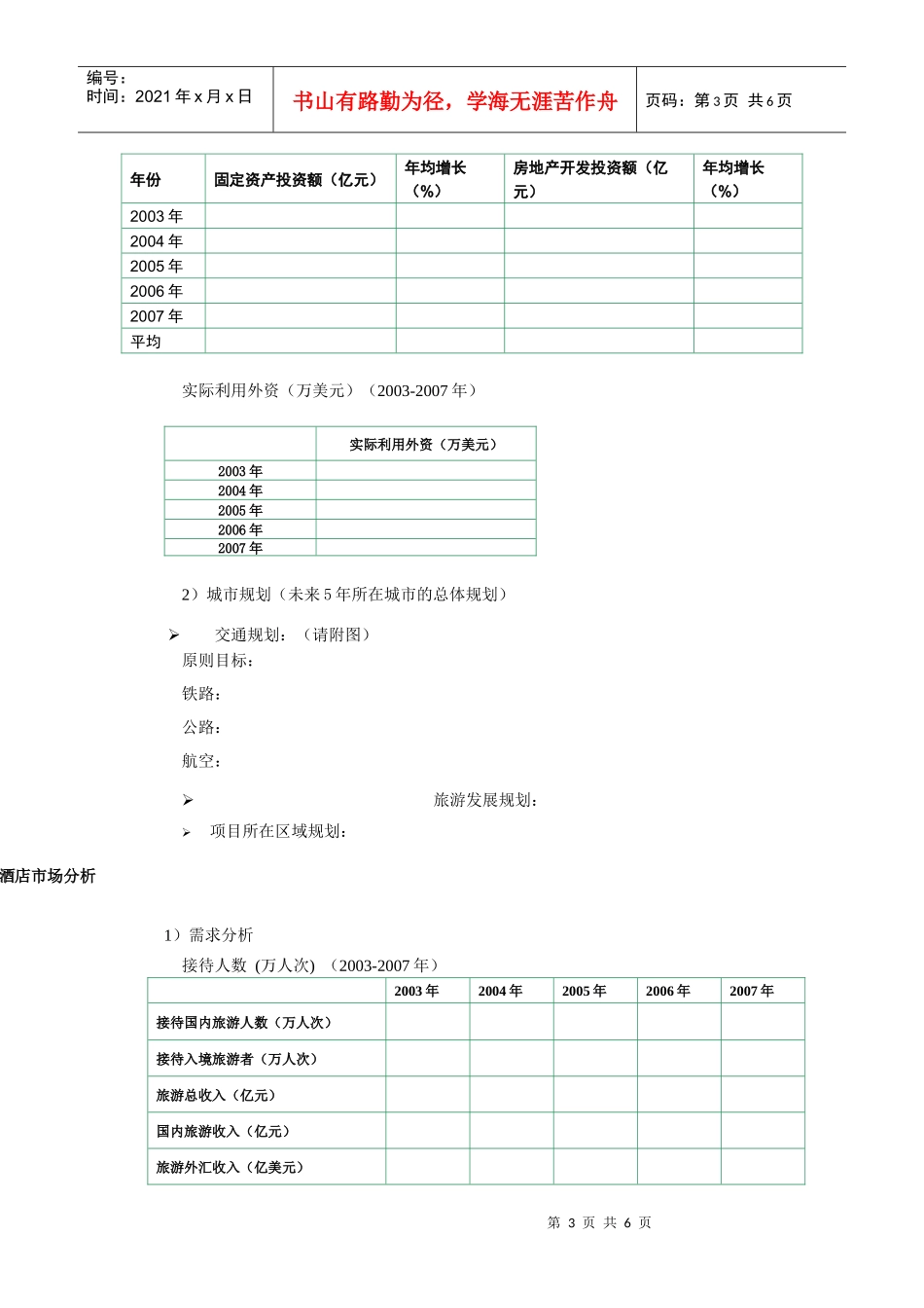 酒店市场调研内容_第3页