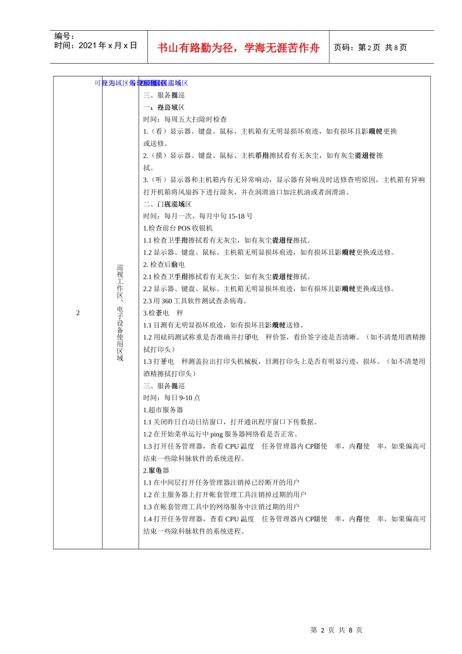某大型跨国连锁超市信息部经理岗位说明书_第2页