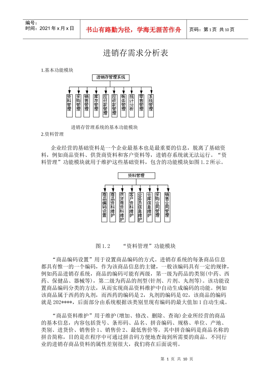 进销存需求分析_第1页