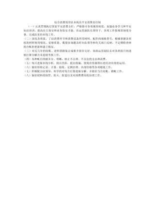 综合生ۥ产服务队成本员安全生产责任制精选 