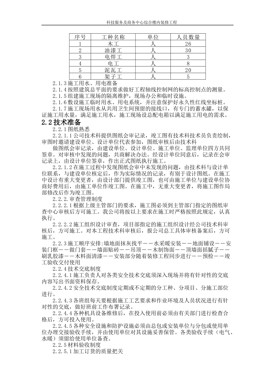 科技服务及商务中心综合楼内装修工程 技术标_第2页