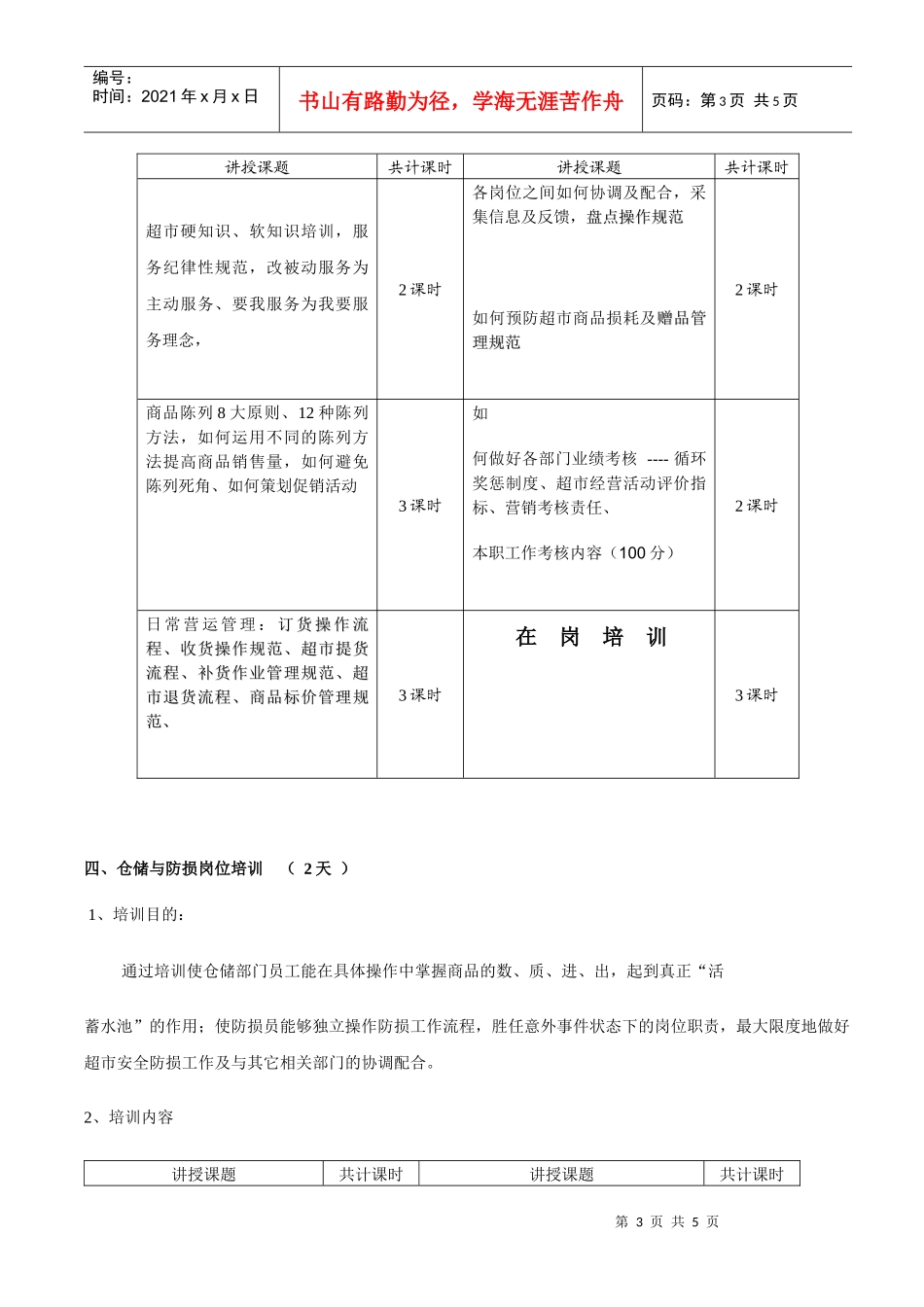 超市骨干员工培训方案(DOC6)(1)_第3页