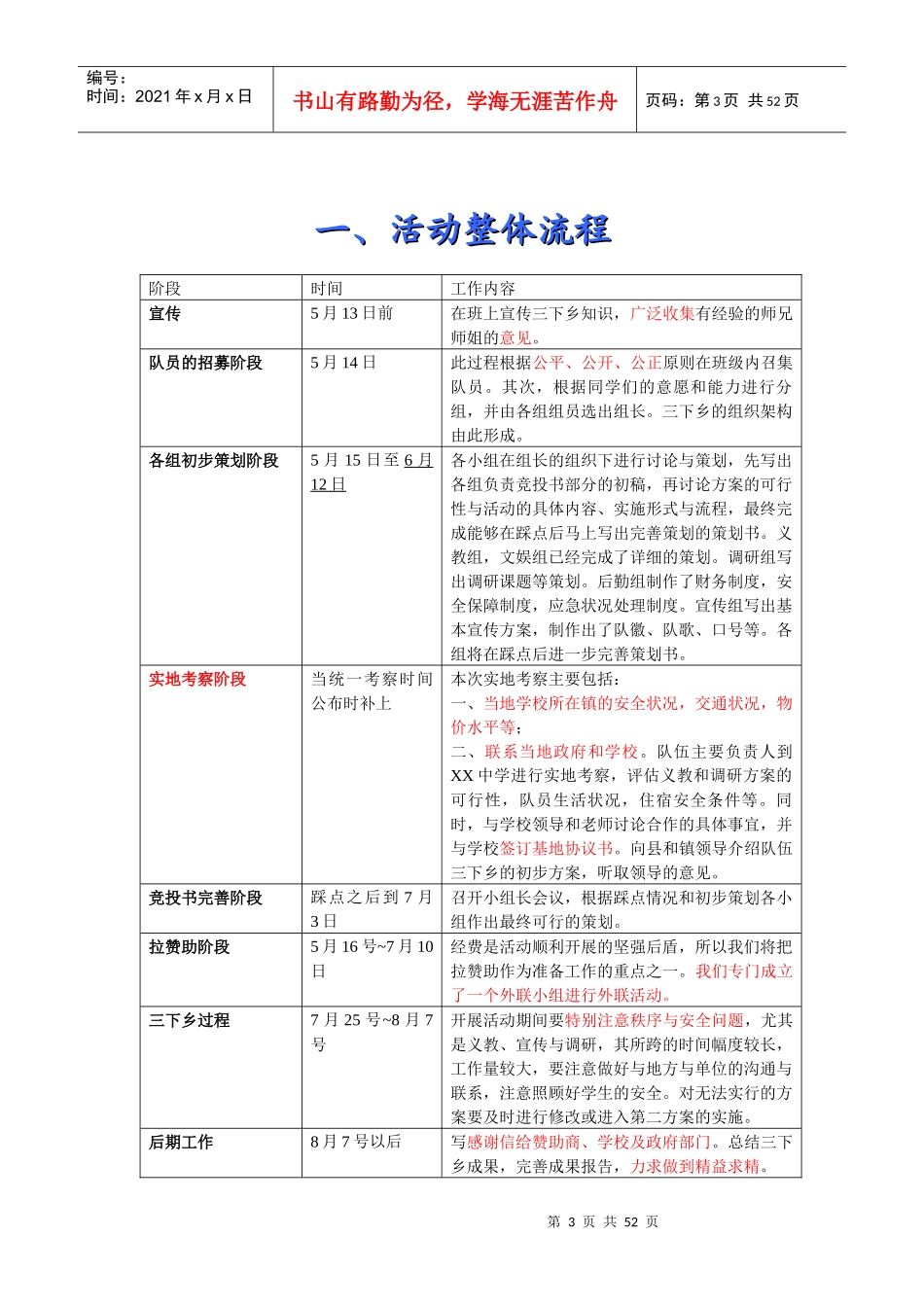 财经学院扬光服务队竞投书_第3页