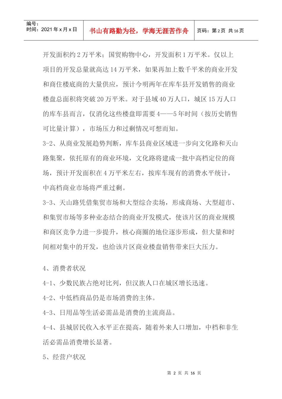 某商业大街营销推广分析报告_第2页