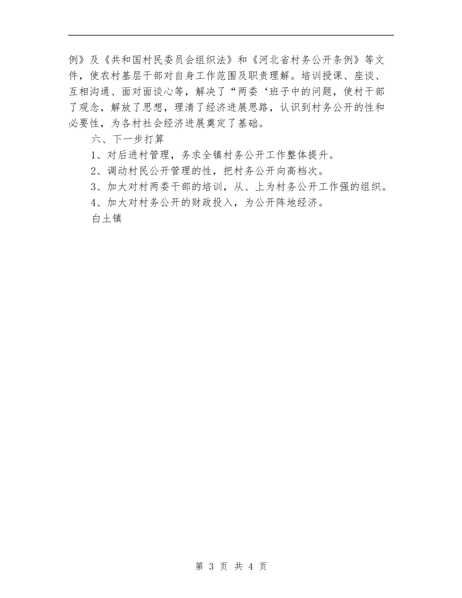 乡镇村务公开工作总结_第3页