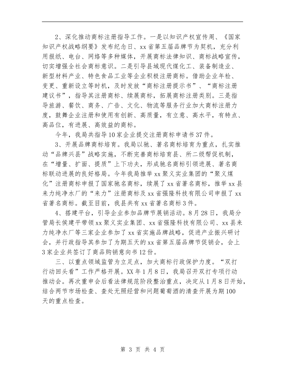 2024年11月商标监督管理工作总结_第3页