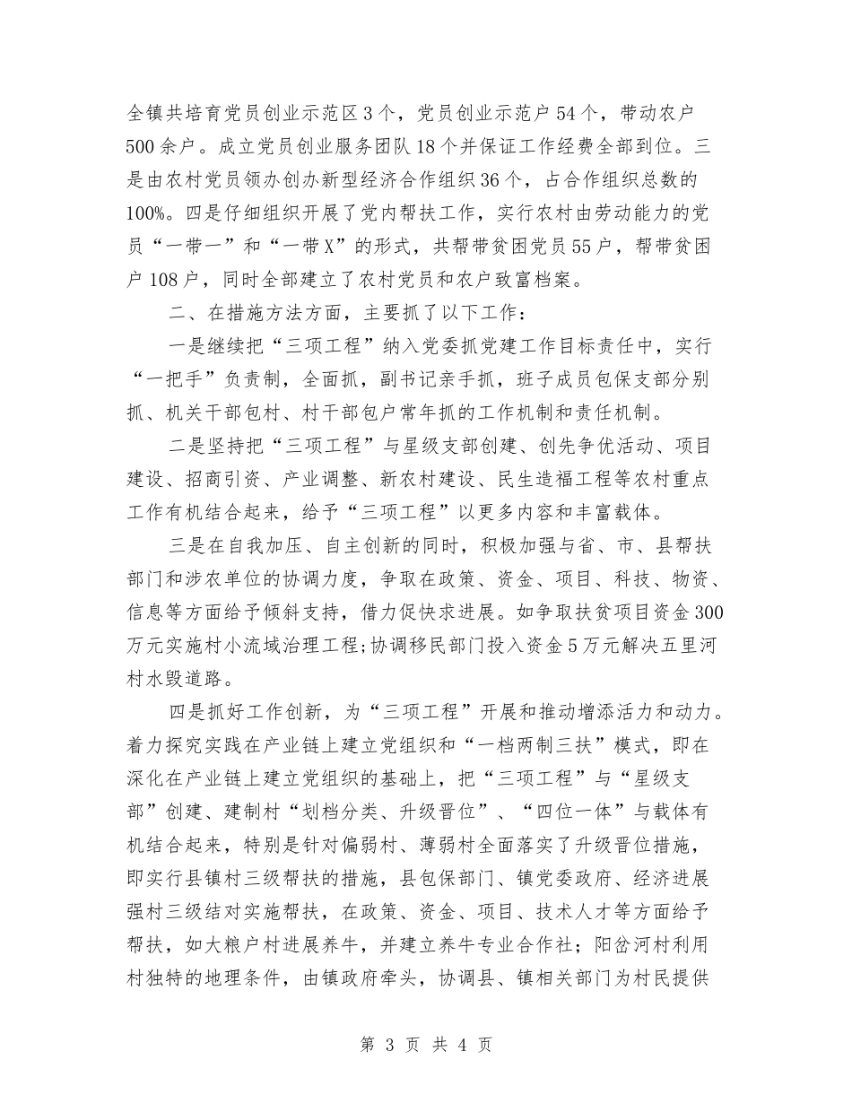 村镇三项工程工作汇报_第3页