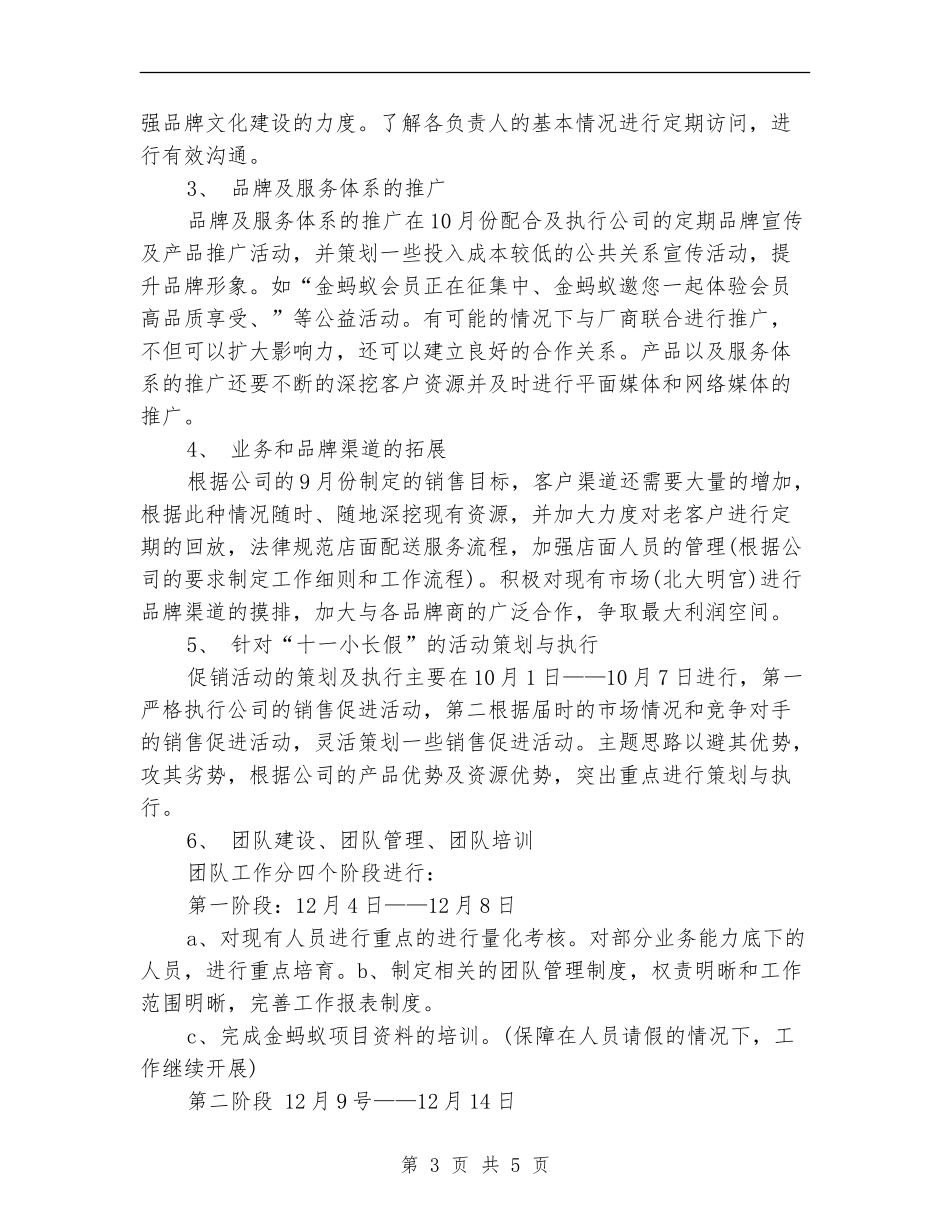9月份营销工作计划范文_第3页