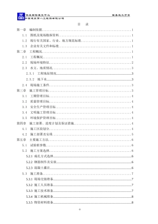 石家庄展览中心桩基施工方案