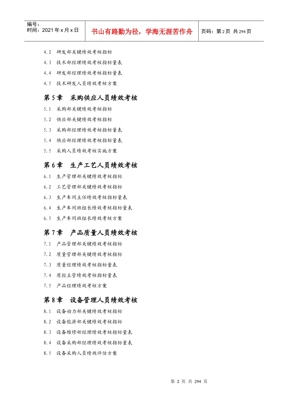 行业绩效考核指标库大全_第2页