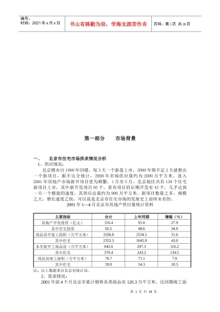 某楼盘的营销方案