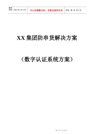 某集团防串货系统解决方案