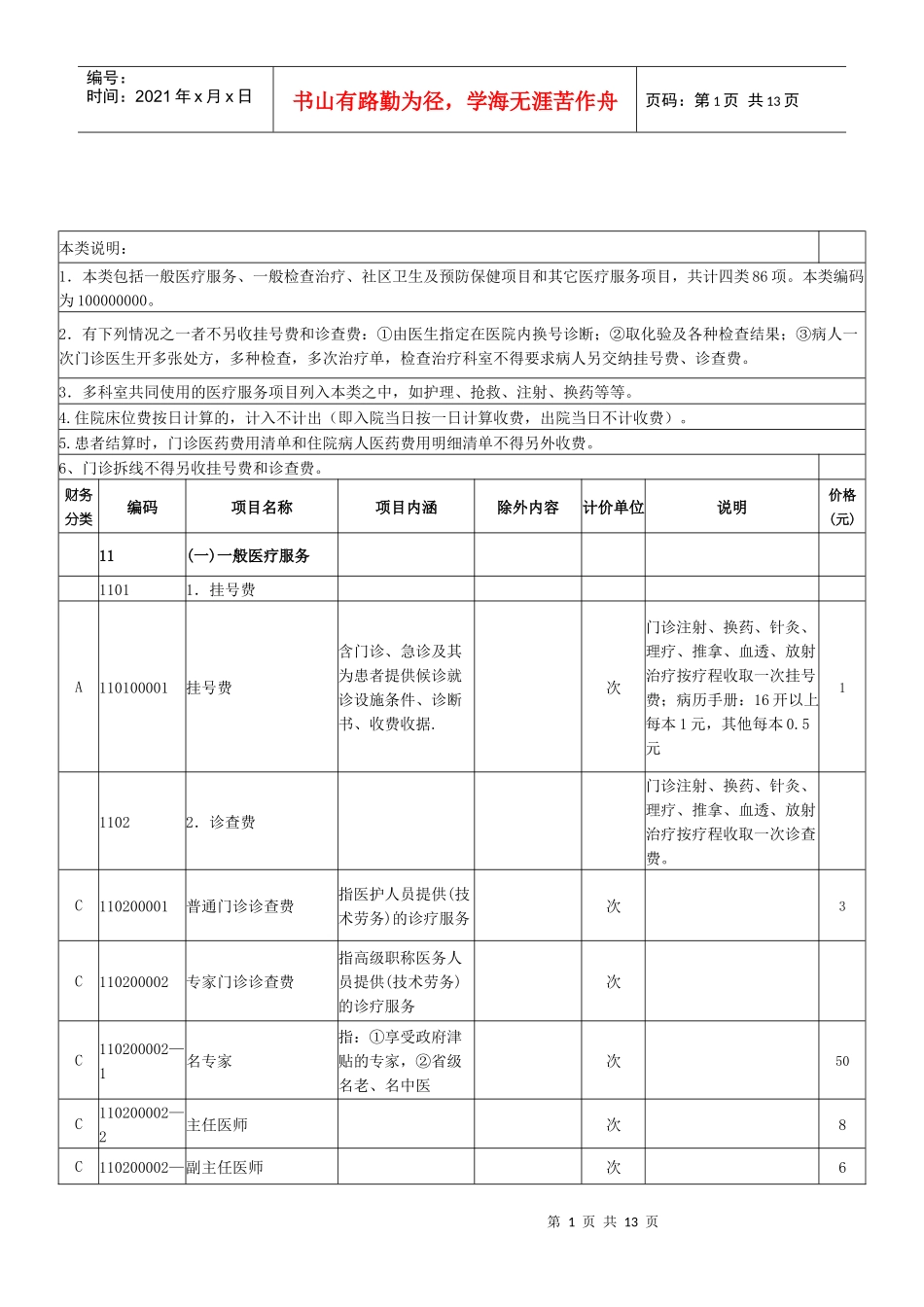 梅州市综合医疗服务类收费标准doc-梅州市人民政府门户网_第1页