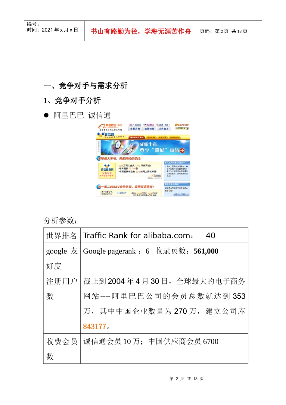 电子商务与网络营销市场综合分析报告_第2页