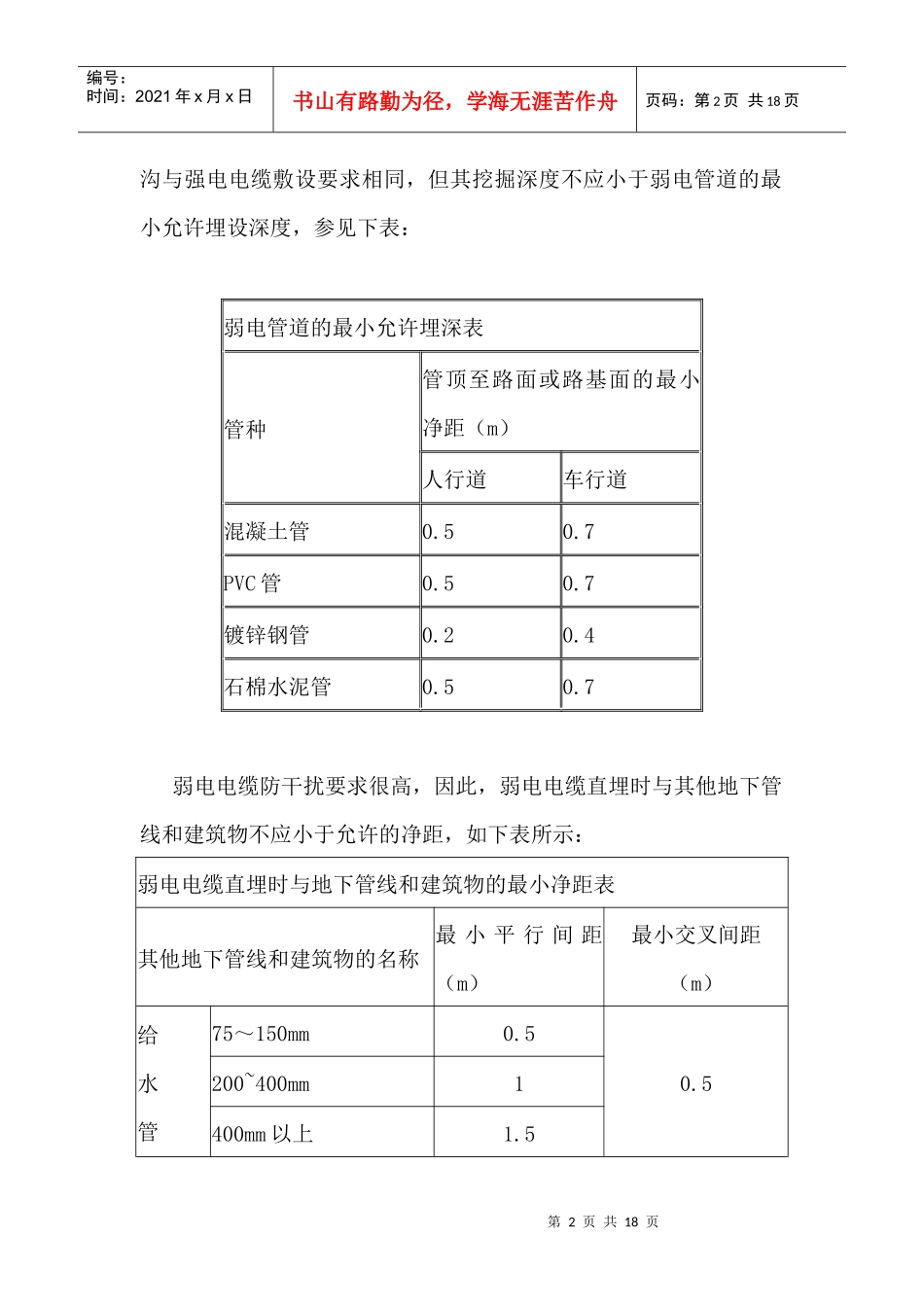 智能建筑弱电系统综合布线施工方案6项_第2页