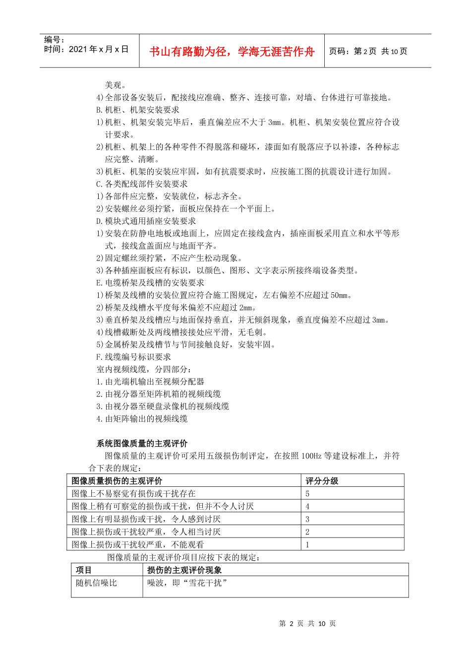 视频监控工程验收方案_第2页