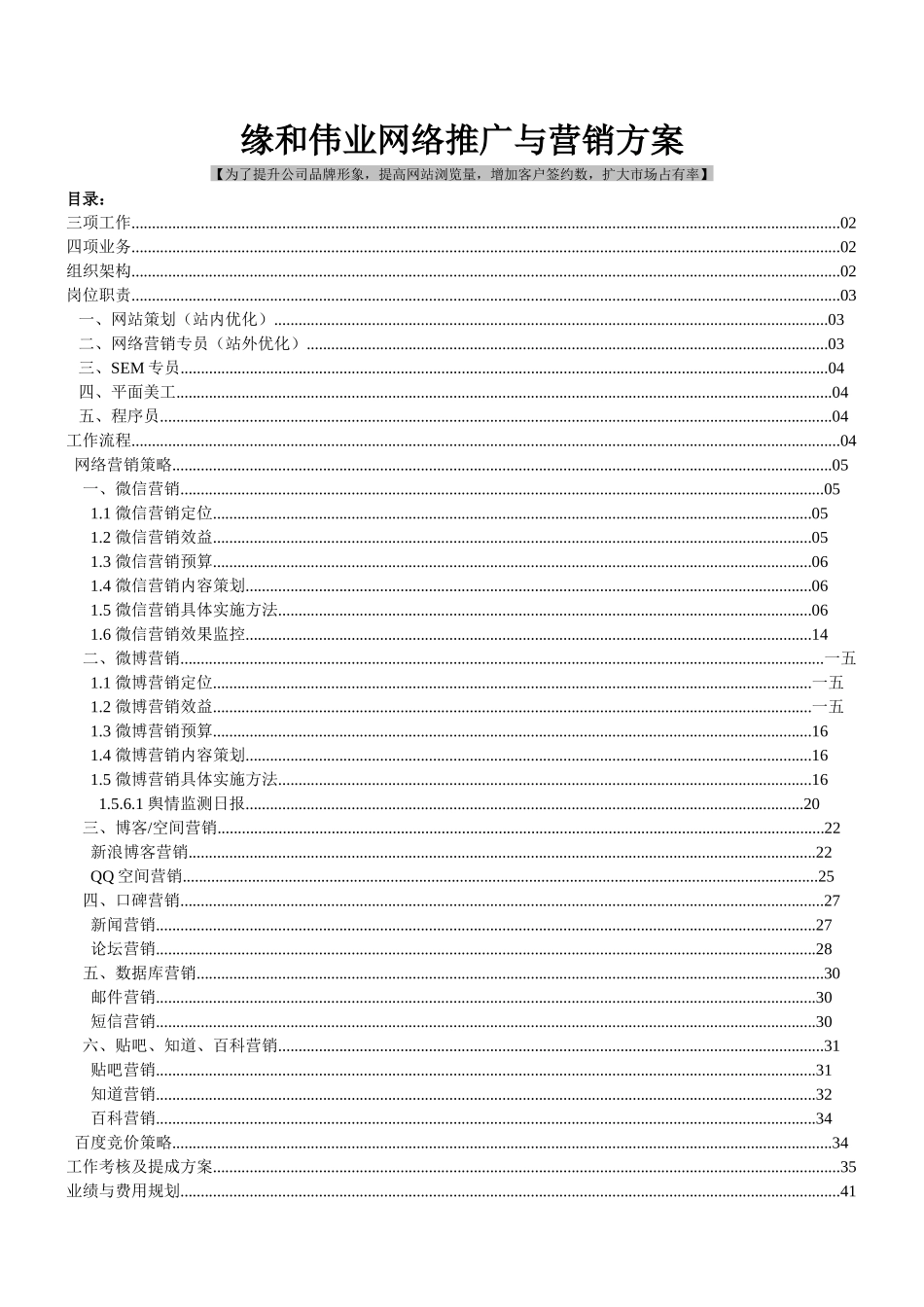 网络推广与营销方案_第2页