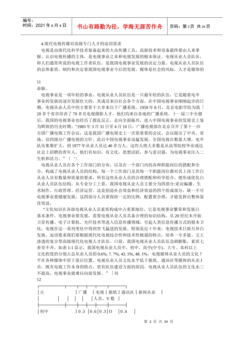 现代电视传媒人才高级培养研究_第3页