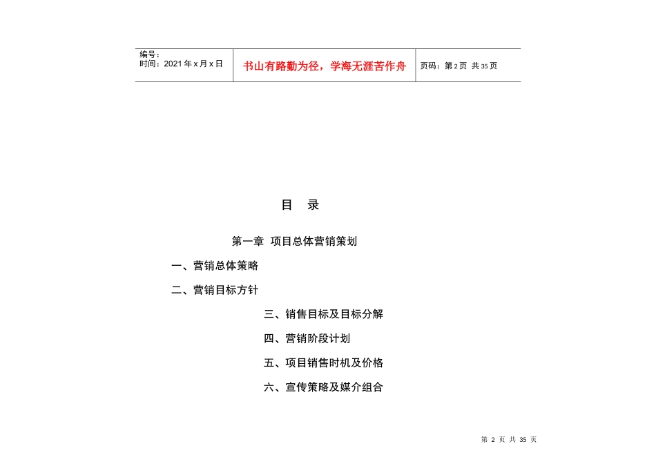 星河商业城房地产项目营销企划方案_第2页
