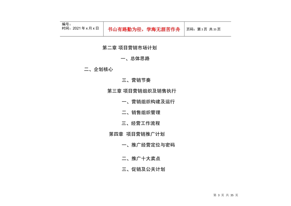 星河商业城房地产项目营销企划方案_第3页