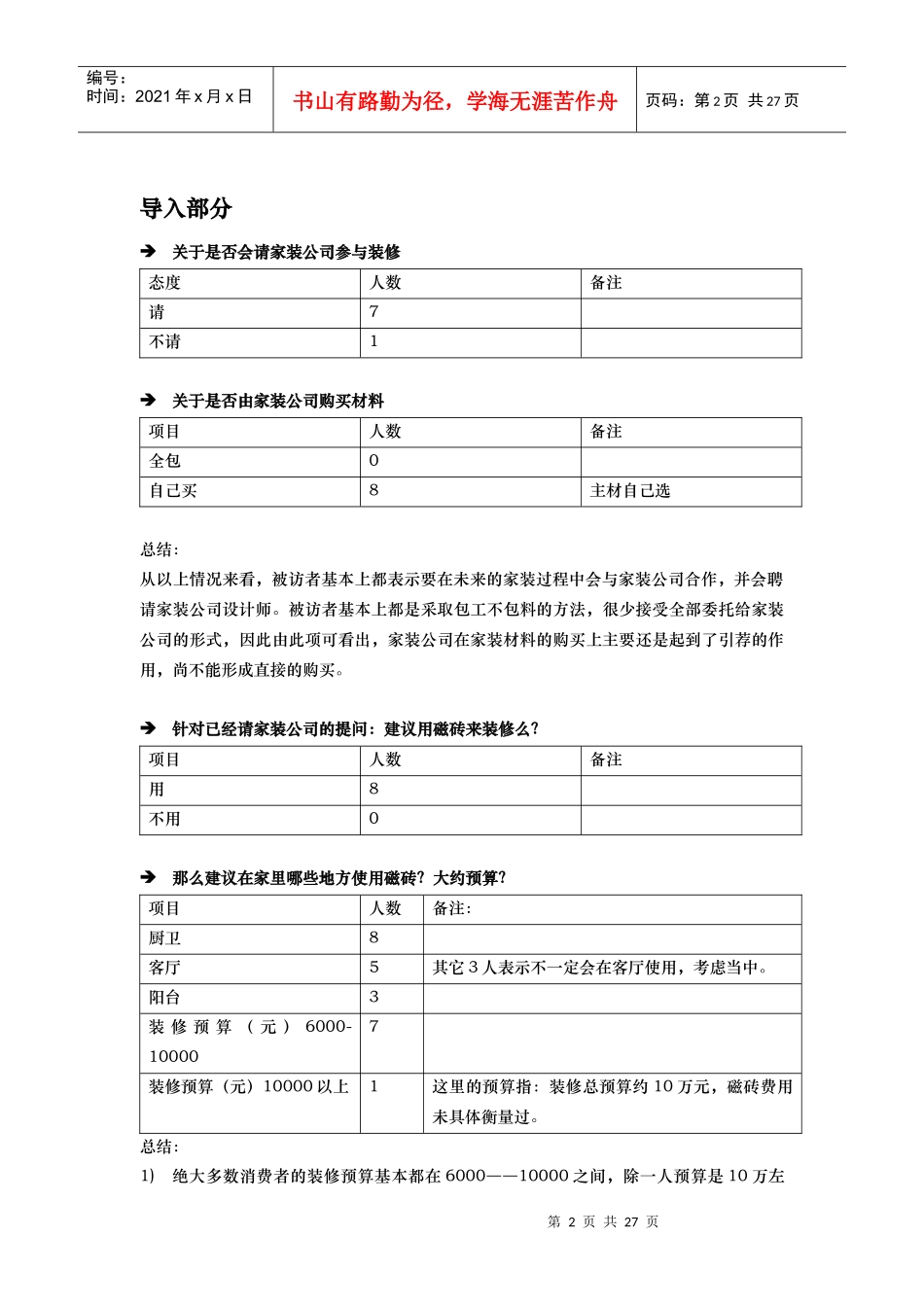 重庆消费者测试记录报告A-未装修OVER_第2页