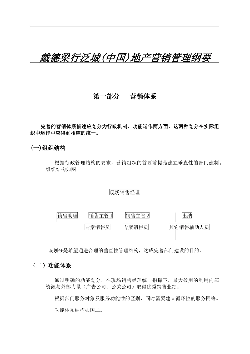 戴德梁行泛城(中国)地产营销管理纲要_第1页