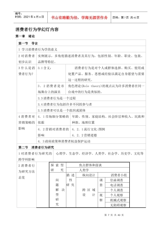 消费者行为学课件