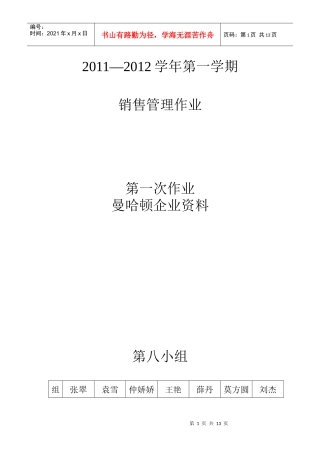 曼哈顿市场营销销售分析