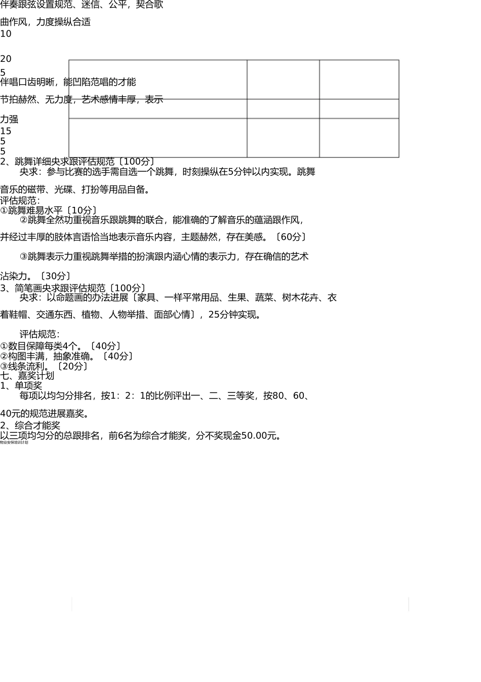 幼儿教师技能大赛活动方案 _第2页