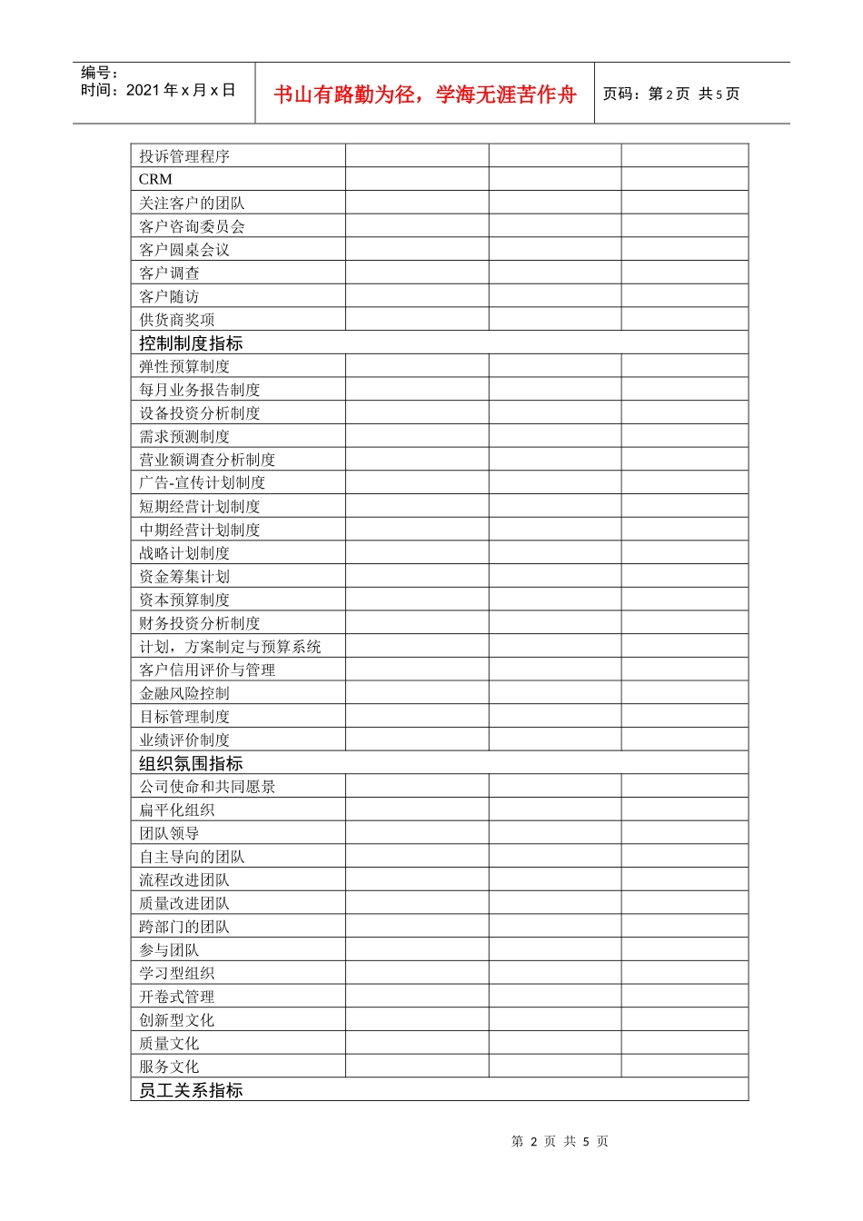 服务文化员工关系指标_第2页