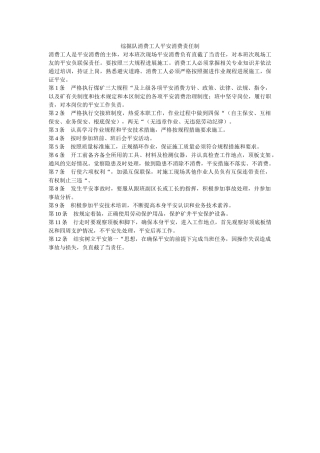 综掘队ۥ生产工人安全生产责任制精选 