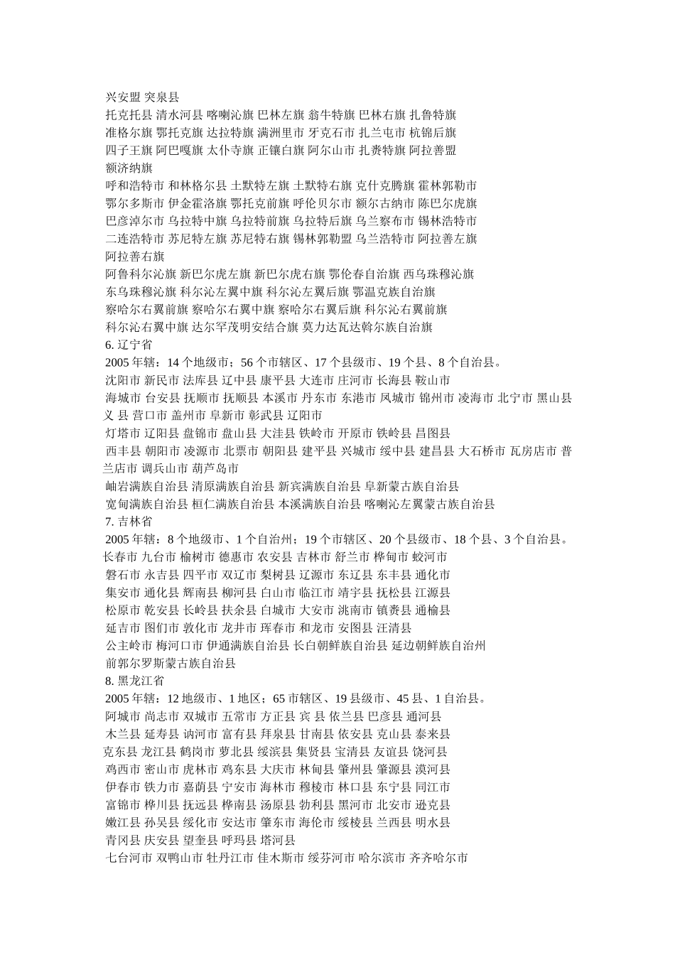 中国地名大全 _第2页