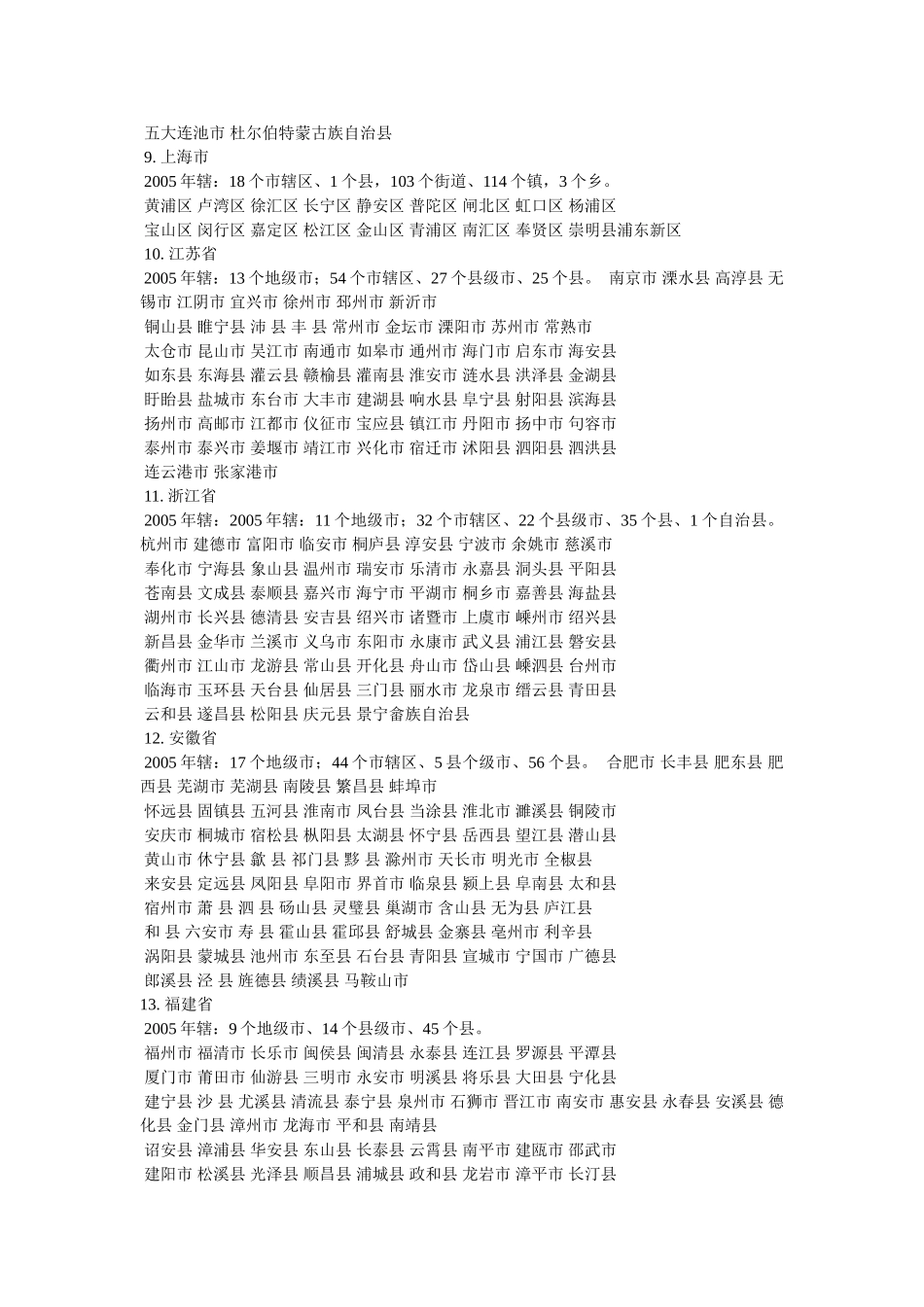 中国地名大全 _第3页