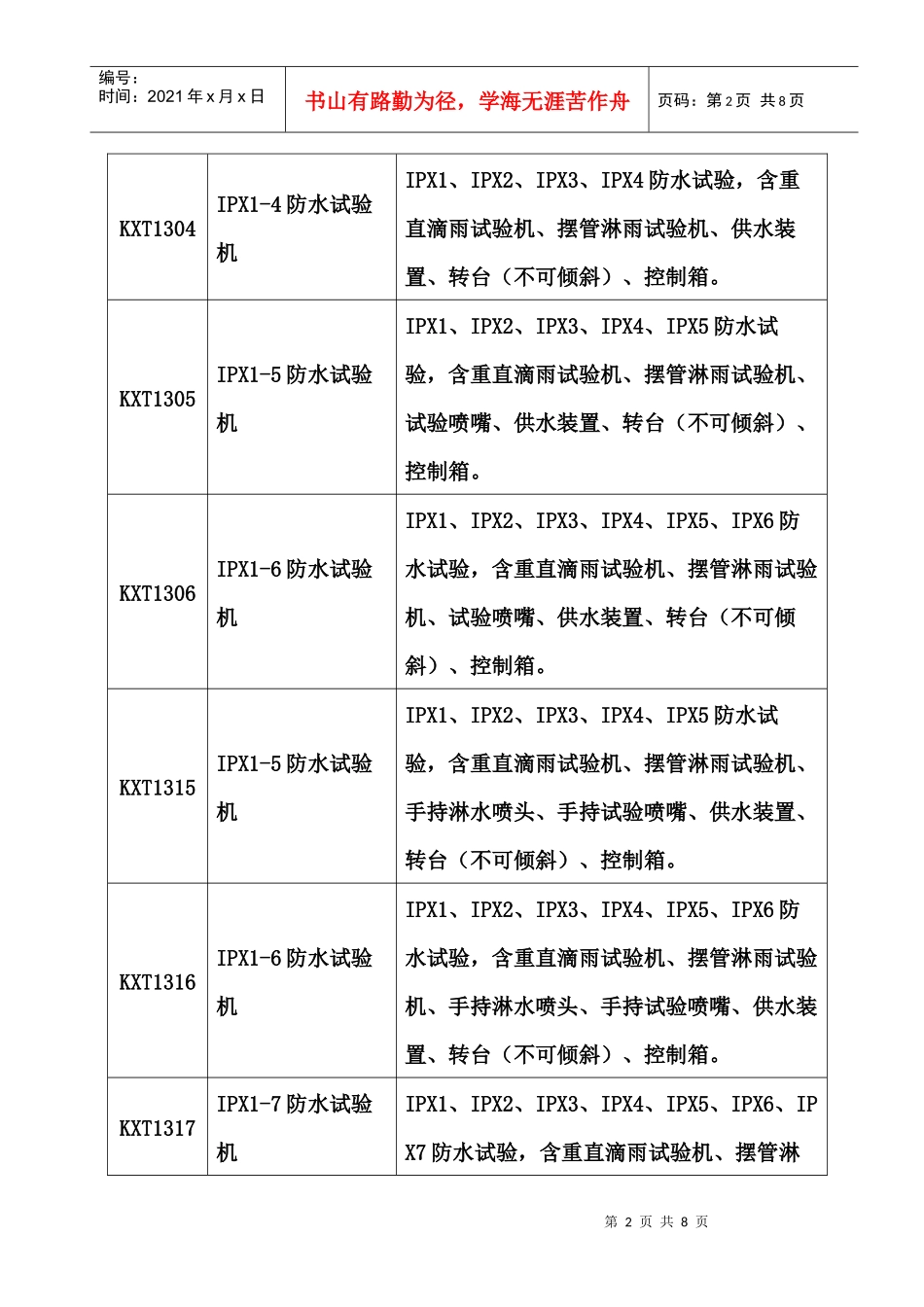 防水试验机价格单_第2页