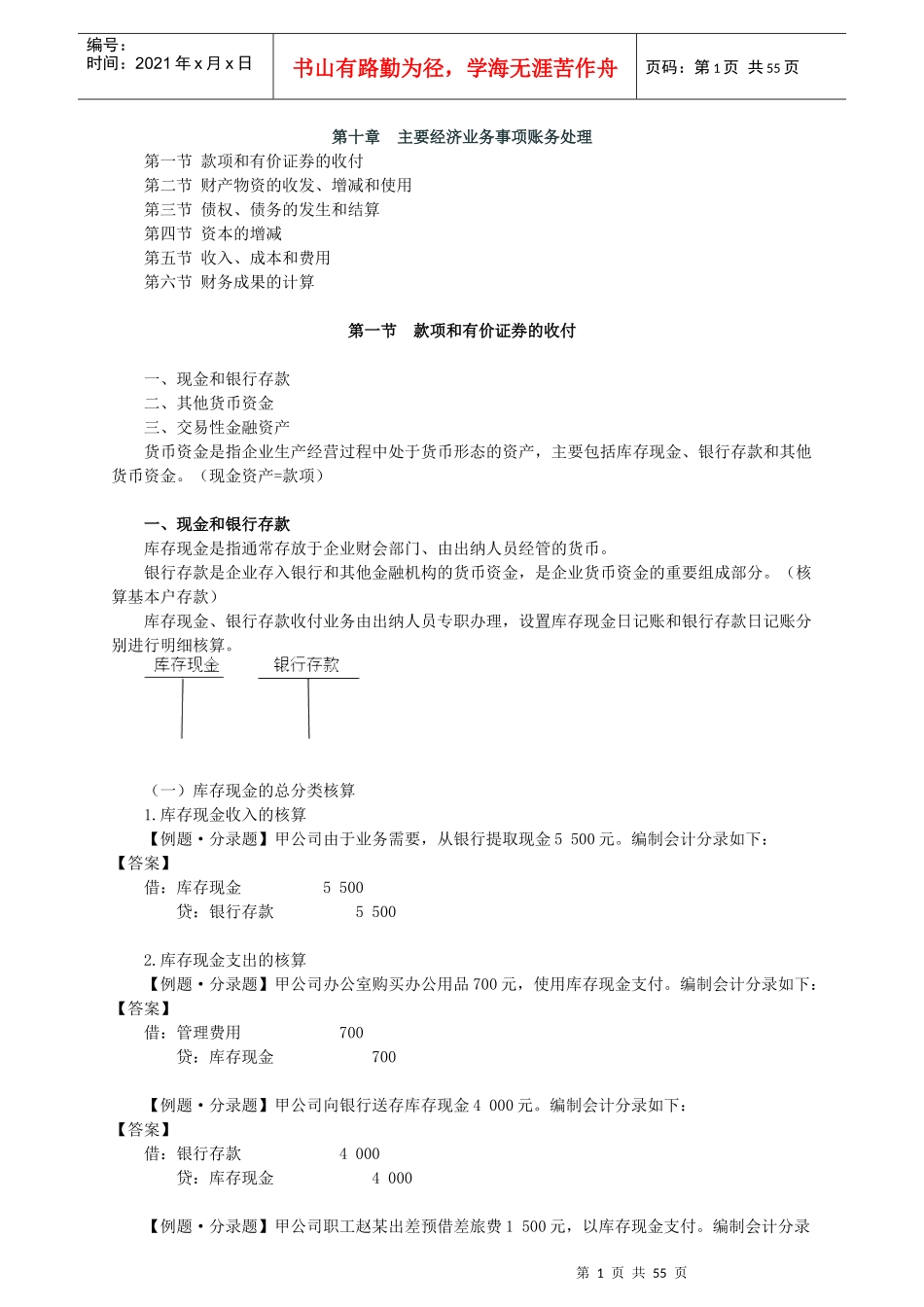 第10章主要经济业务事项账务处理_第1页