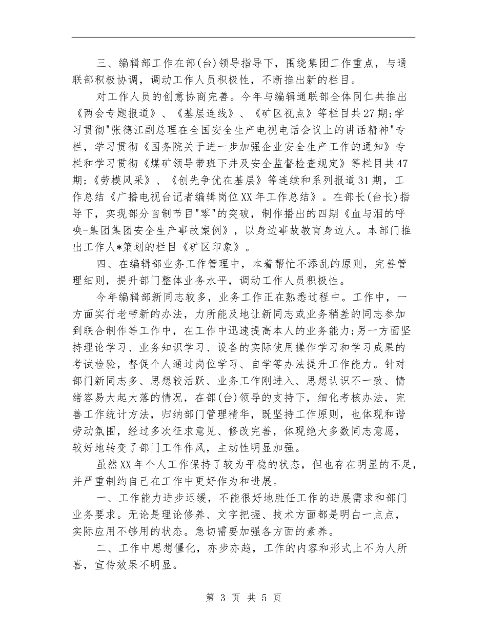 2024年度电视编辑工作总结范文_第3页