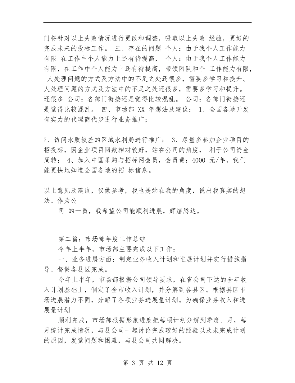 市场部年终工作总结_第3页