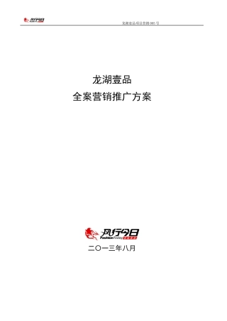 民路项目全案营销推广报告
