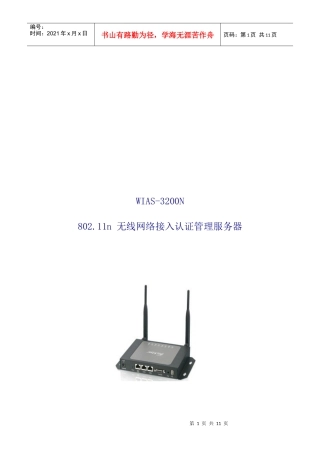 无线接入服务器简介